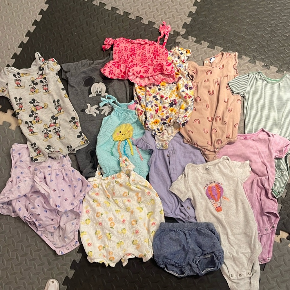 Variety Pack - 18 Month Summer Onesies Girl